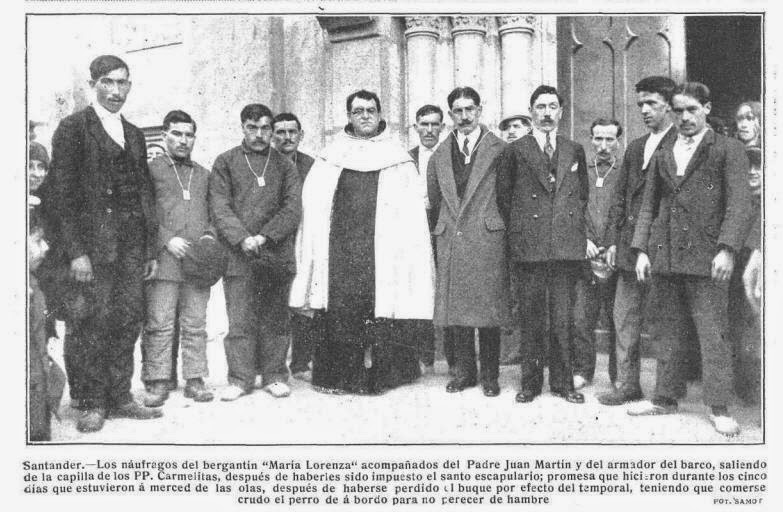 Febrero de 1918:Los náufragos del bergantín “María Lorenza”